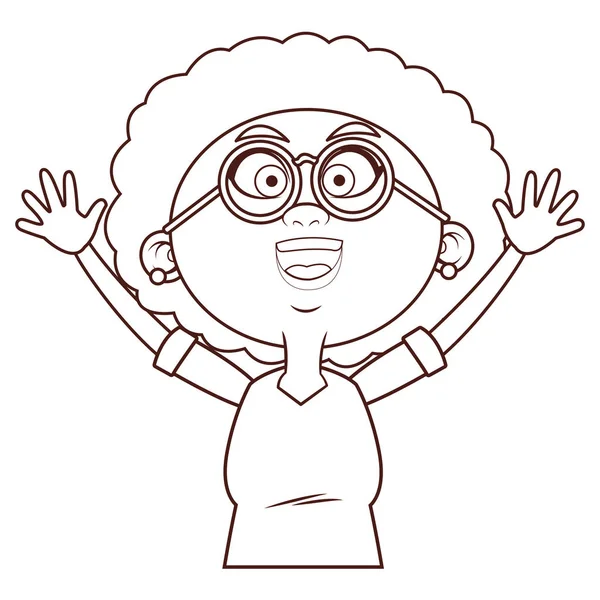 Büyükanne yaşlı kişi gözlük