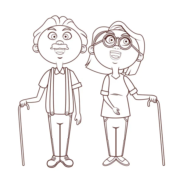 yaşlı çift dedesi