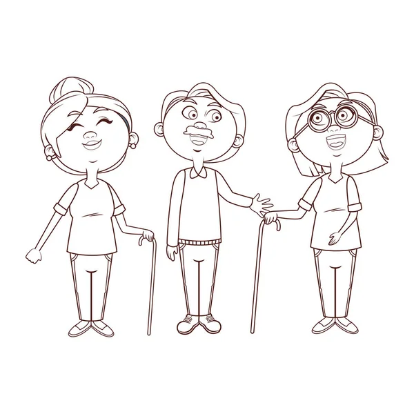 Yaşlı insanlar konuşma