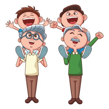 Dede torun taşıyor