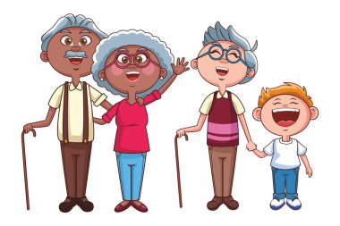 grootouders en kleinzoon