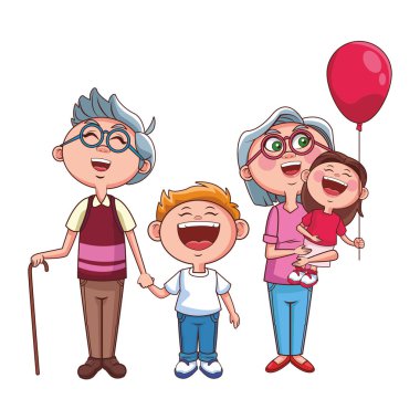 Büyük anne, büyük baba ve torunlar