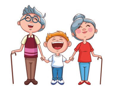 grootouders en kleinzoon