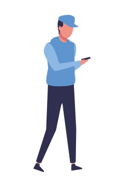 yüzü olmayan adam akıllı telefon