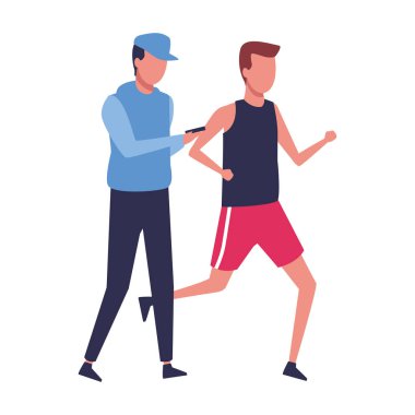 yüzü olmayan çocuklar spor koşma