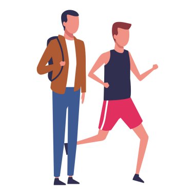 yüzü olmayan çocuklar spor koşma