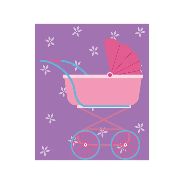 Kinderwagen Neugeborenes — Stockvektor