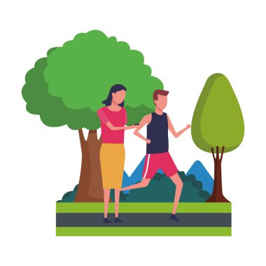 yüzü olmayan çift spor kıyafeti