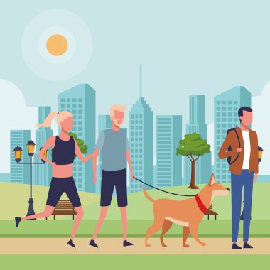 yüzü olmayan çift yürüyen köpek
