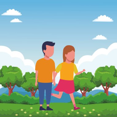 Çizgi film oynayan çocuklar