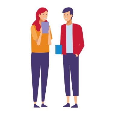 Casual kıyafet çift konuşmak