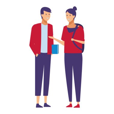 Casual kıyafet çift konuşmak