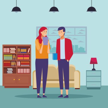 öğrenci kıyafet çift ev konuşmak