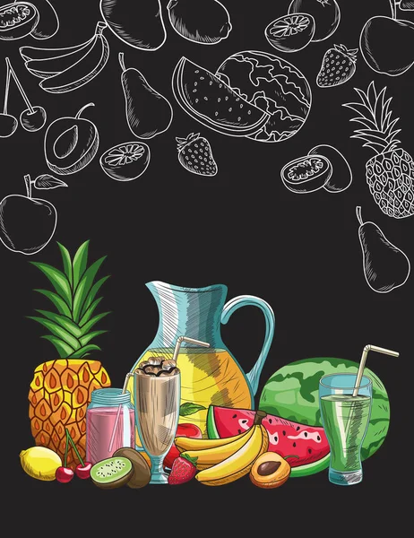 el çekilmiş meyve ve içecekler