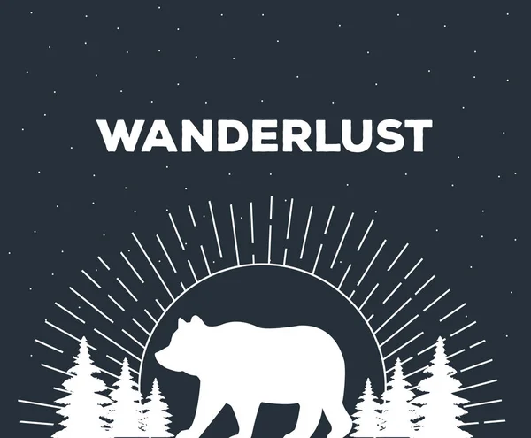 ワンダー ラストの冒険ロゴ — ストックベクタ