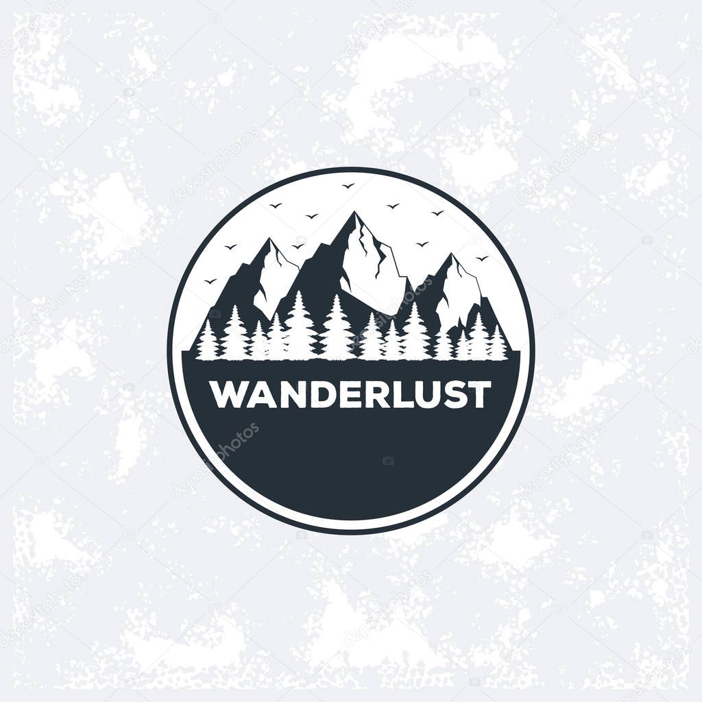 wanderlust adventure logo