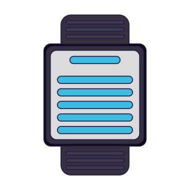 smartwatch giyilebilir teknoloji mavi çizgiler