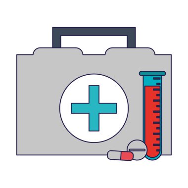 ilk AIDS suicarse kan testi ve tıp mavi çizgili