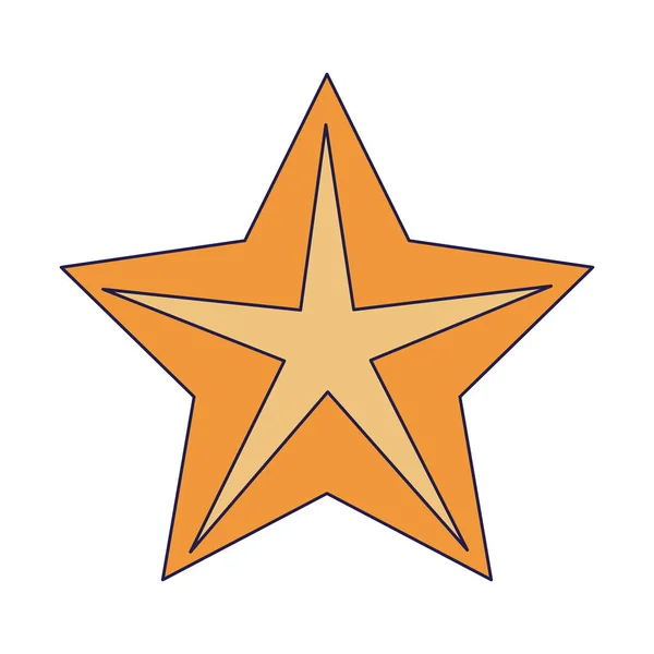 Sternform Symbol blaue Linien — Stockvektor