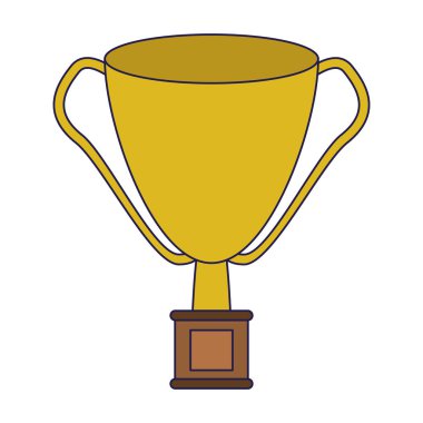 Trophy Kupası simgesi mavi çizgiler