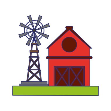 çiftlik ve yel değirmeni