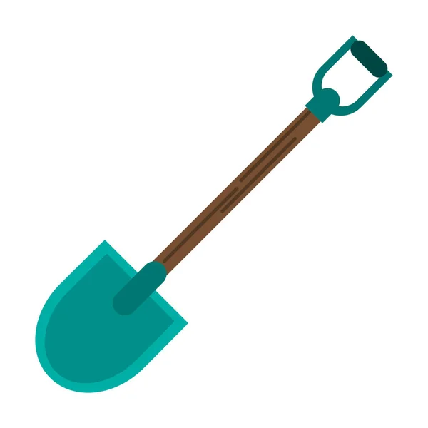Shovel harvest tool symbol — Stock Vector