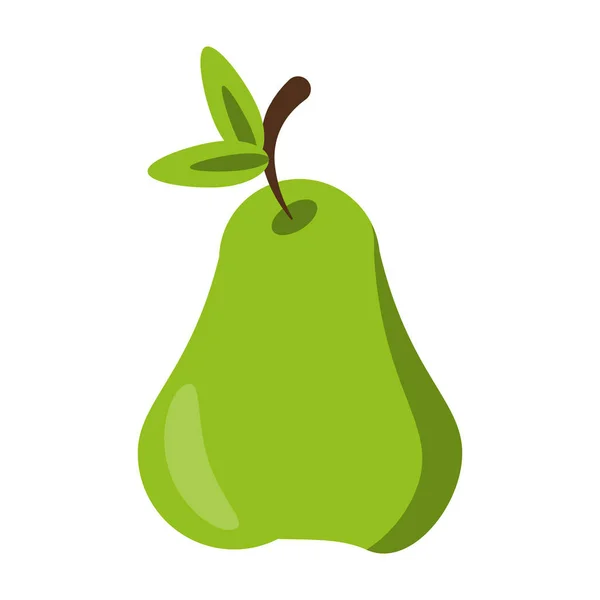 Símbolo de fruta de pera — Vector de stock