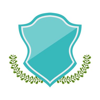 Rozet arma çelenk ile yaprakları