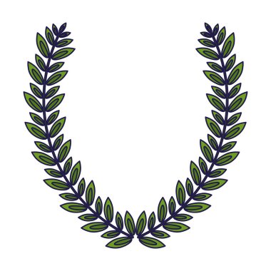 Çelenk defne dekorasyon amblemi
