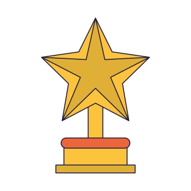 yıldız trophy Kupası çizgi film simgesi