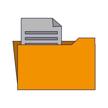 Klasör belge simgesi olan