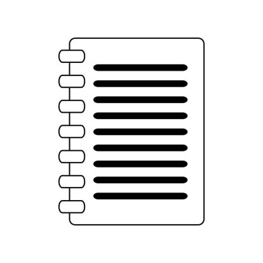 Pano belge sembol siyah ve beyaz izole