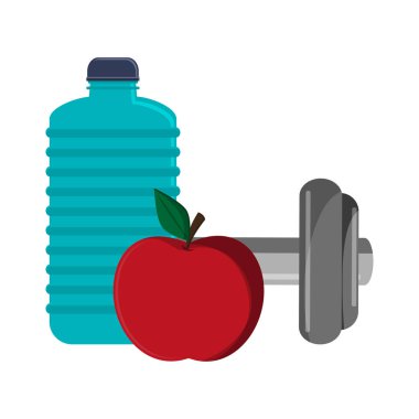 spor salonu su şişesi apple ve halter