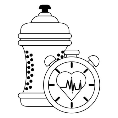 Avatar komik halter siyah ve beyaz ile