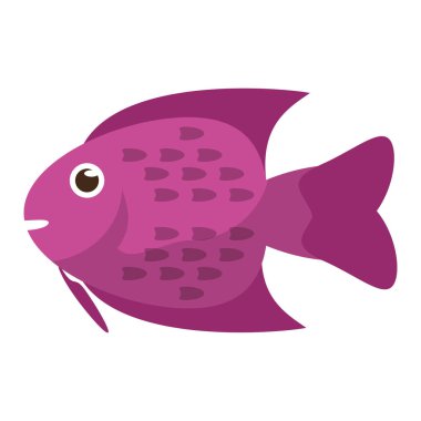 Balık deniz hayvan çizgi film