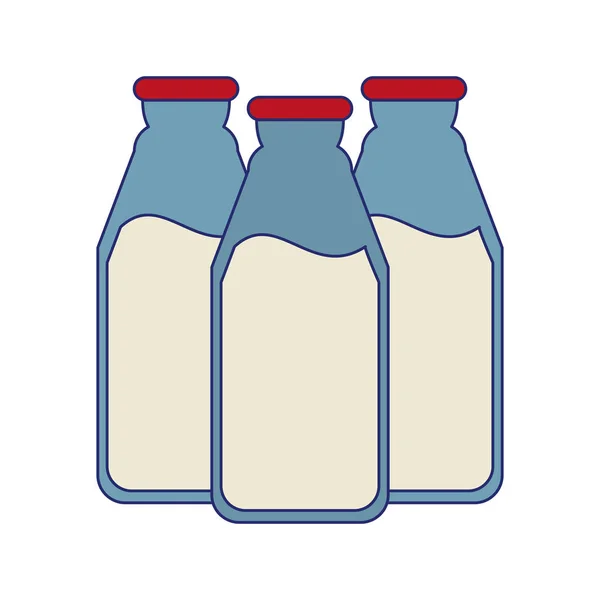 Garrafas de leite conjunto —  Vetores de Stock