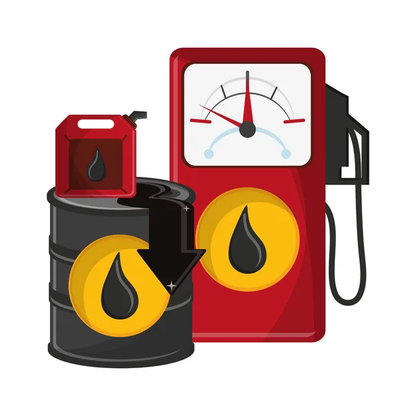 Επιχείρηση πετρελαίου και πετρελαιοειδών — Διανυσματικό Αρχείο
