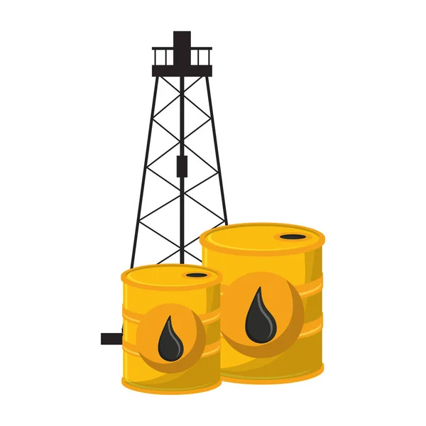 Business petrolio e petrolio — Vettoriale Stock