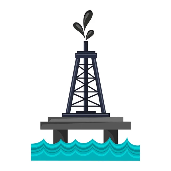 Petroleum raffinaderij pomp — Stockvector