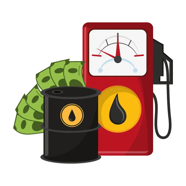 Petróleo de negócios e petróleo — Vetor de Stock