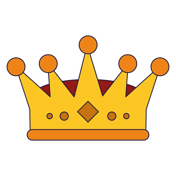 King queen crown symbol — Stock Vector