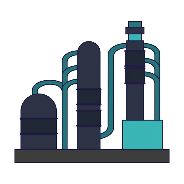 Pompe de raffinerie de pétrole — Image vectorielle