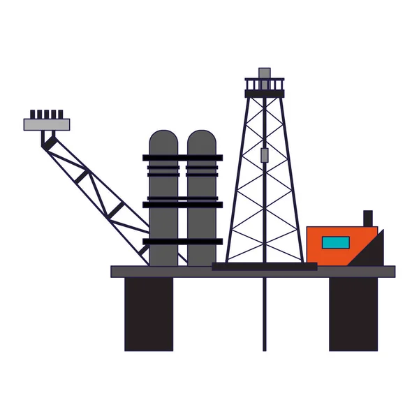 Pumpe einer Erdölraffinerie — Stockvektor