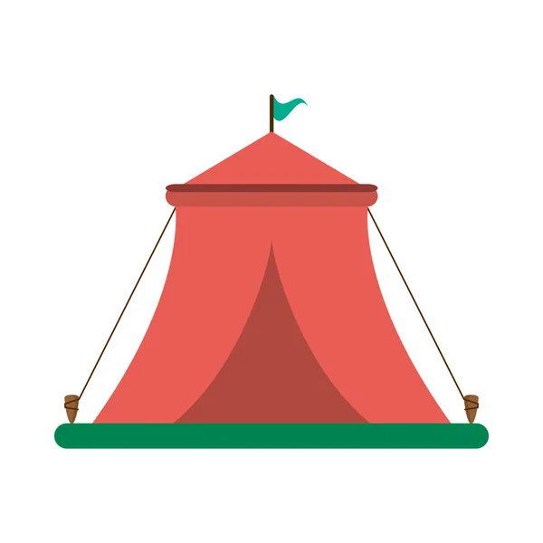 Festiwal namiot cyrku z flagą — Wektor stockowy