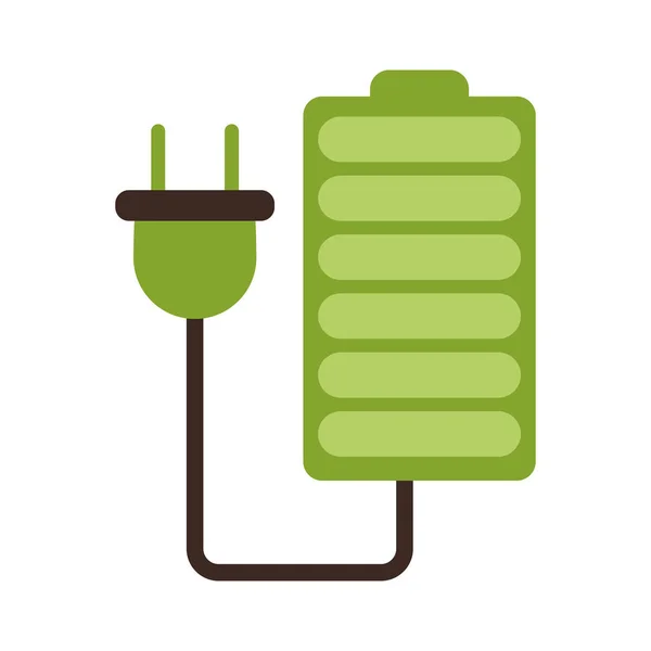 Plug och batteri symbol — Stock vektor