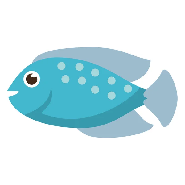 Vis zee dierlijk beeldverhaal — Stockvector