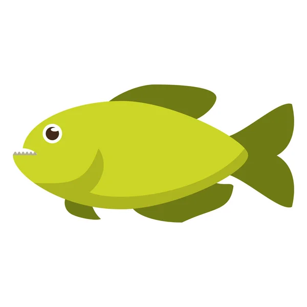 Fisch Meer Tier Karikatur — Stockvektor
