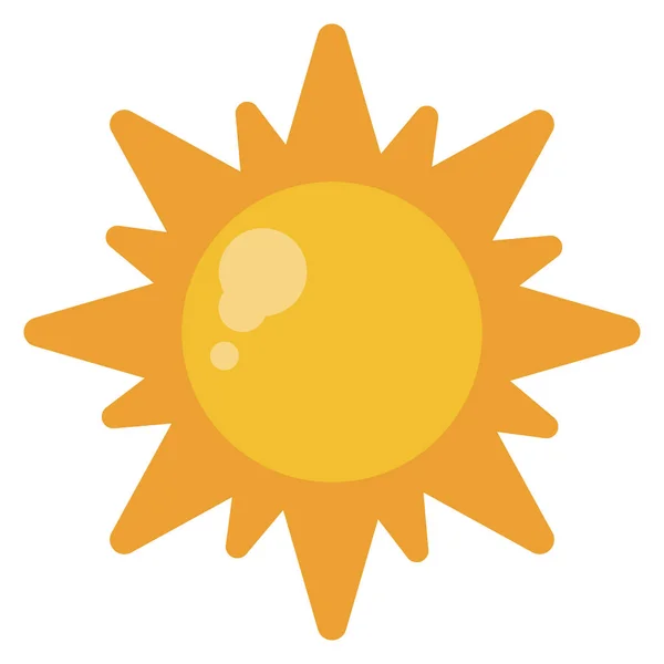 Sun solar symbol isolated — Stock Vector