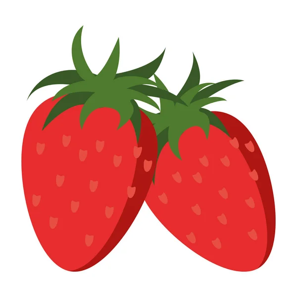 Erdbeeren leckere Früchte — Stockvektor