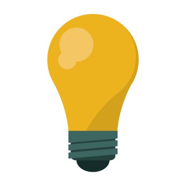 ampul ışık sembolü izole